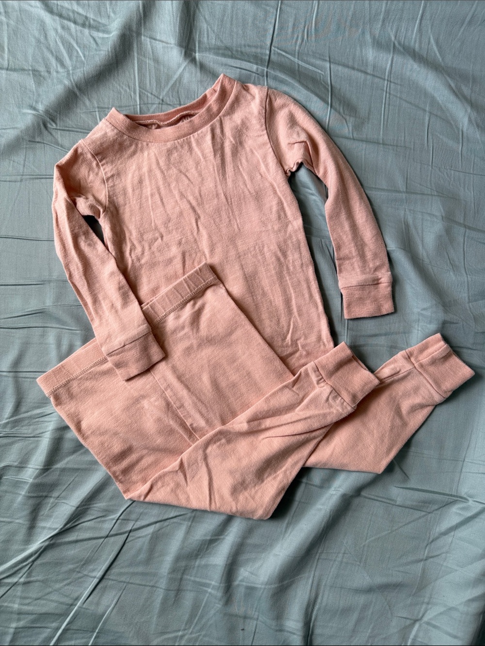 Burt's Bees Baby Honeysoft Light Pink Pajama Set Organic Cotton Lyocell 12M